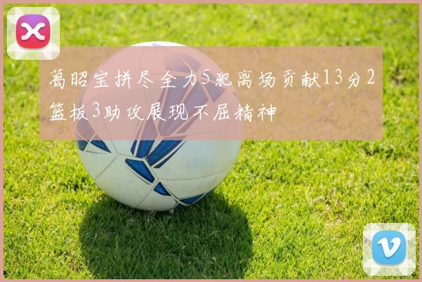 葛昭宝拼尽全力5犯离场贡献13分2篮板3助攻展现不屈精神